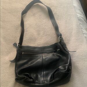 Coach Black Leather Shoulder Bag